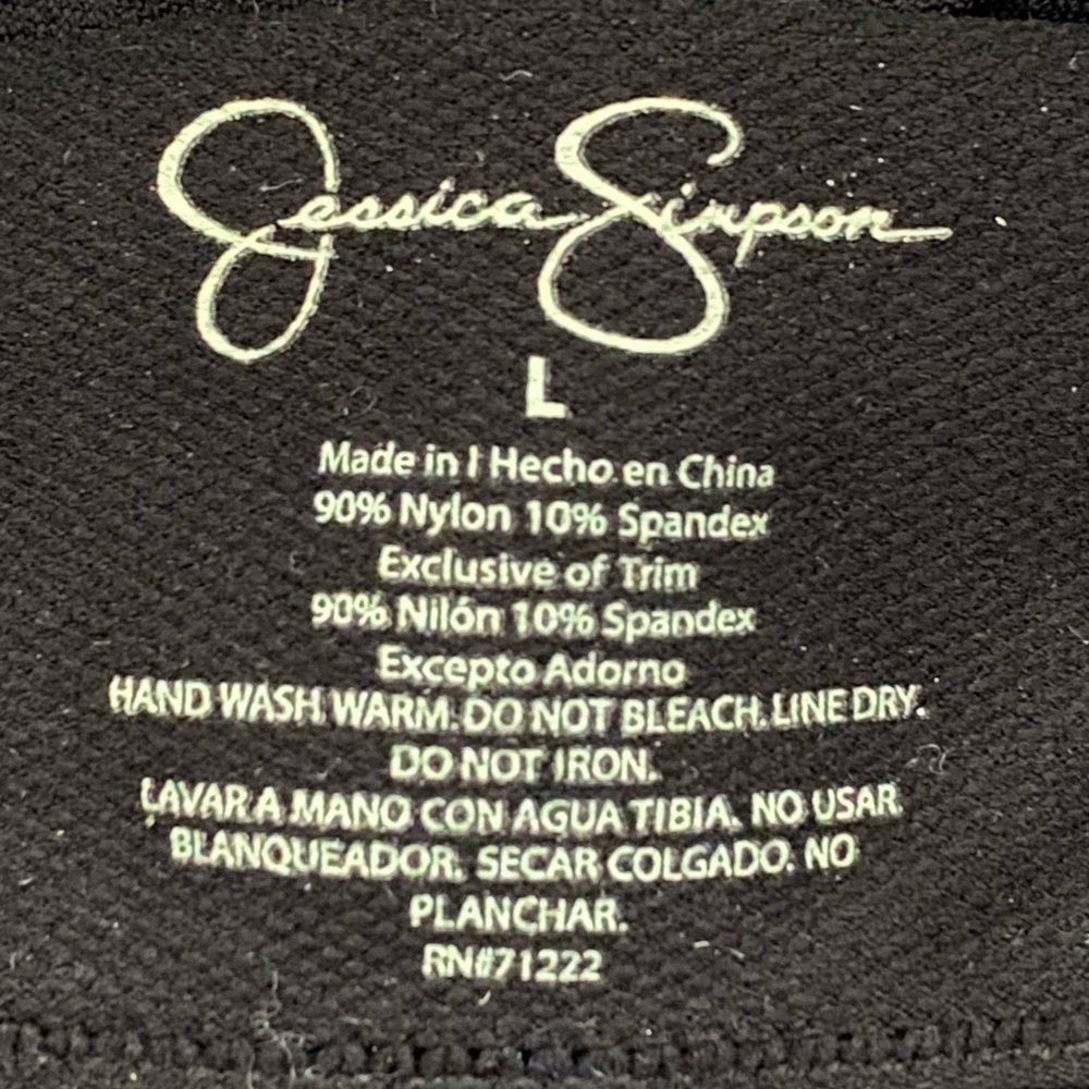 New Jessica Simpson Black bandeau Bralette size large - Picture 5 of 5